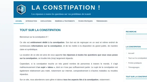 La constipation