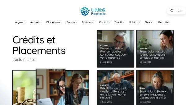 Crédits et Placements