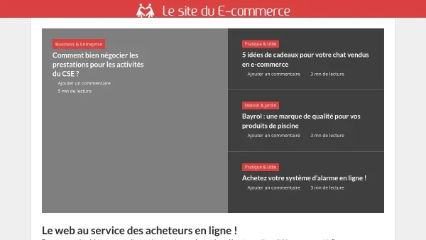 Le site du E-commerce