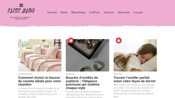 Blog mode d'Elise
