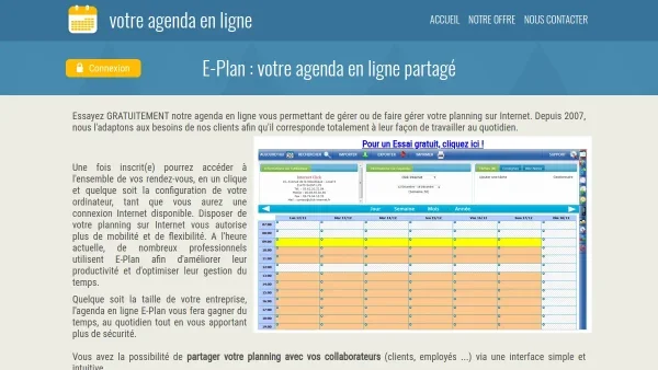 Agenda en ligne partagé