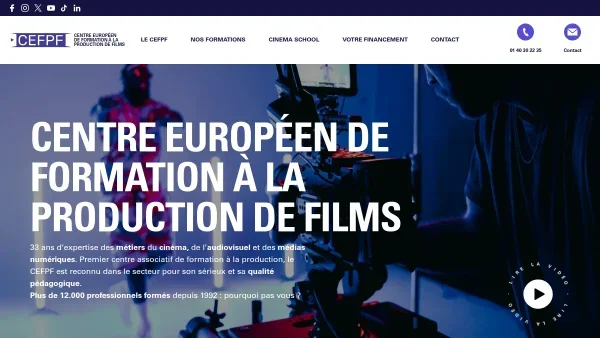 Cours d&rsquo;assistant réalisateur cinéma au centre de formation CEFPF