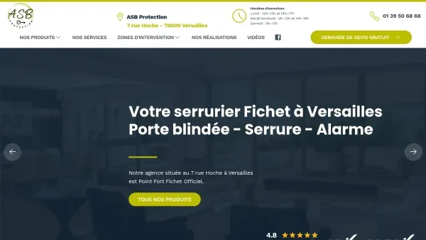ASB Protection : Point Fort FICHET à Versailles