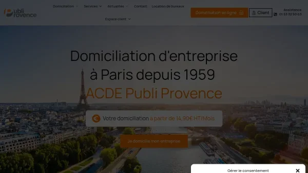 Domiciliation commerciale à Paris avec ACDE