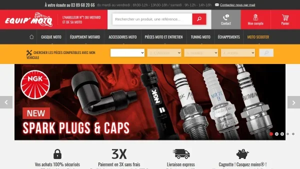 Accessoires moto au meilleur prix sur Equipmoto.fr