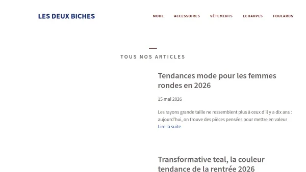 Les Deux Biches : une boutique de mode féminine et originale