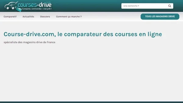 Courses Drive : le site de référence du supermarché drive en France