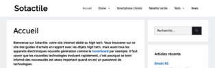 Des nouveautés sur Sotactile