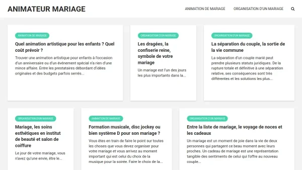 Animateur mariage