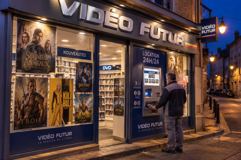 Distributeur automatique de DVD