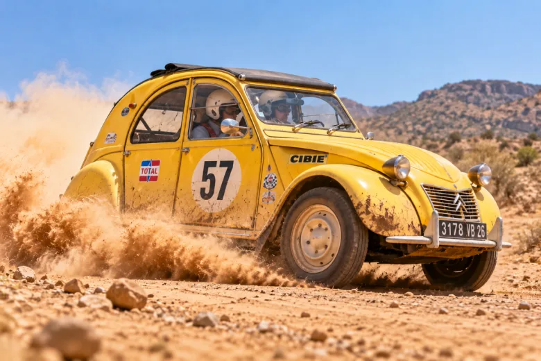2CV au rallye Paris-Dakar