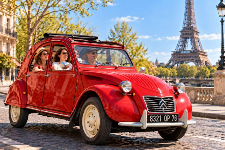 Balade à Paris en 2CV