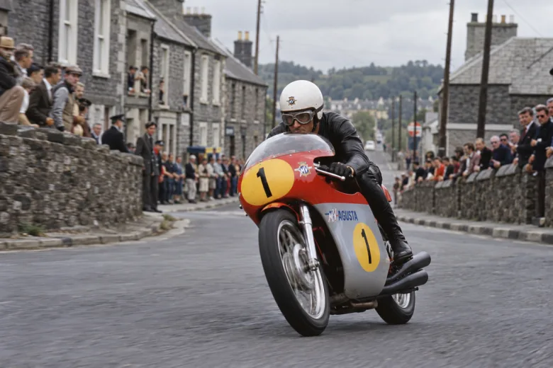 Giacomo Agostini à l'Ïle de Man