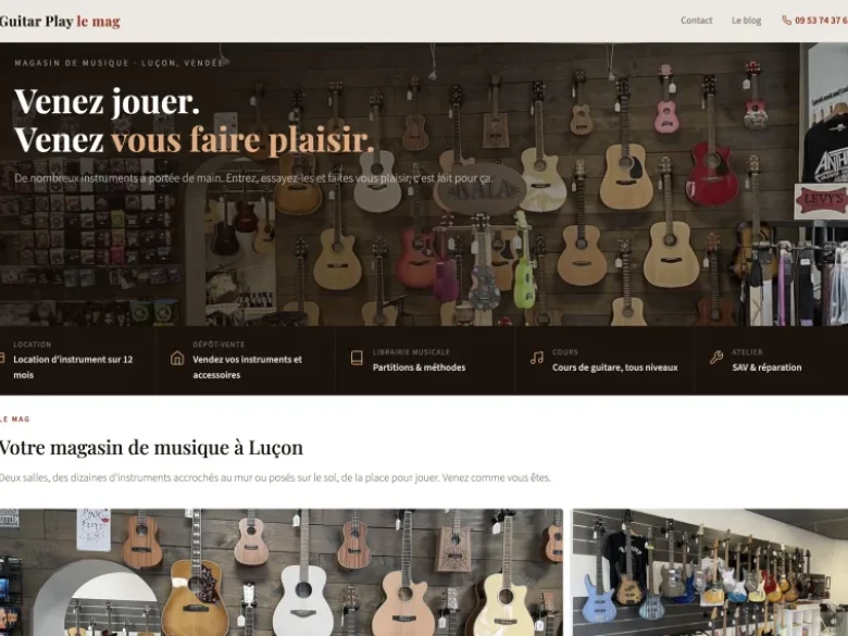 Magasin de musique Guitar Play